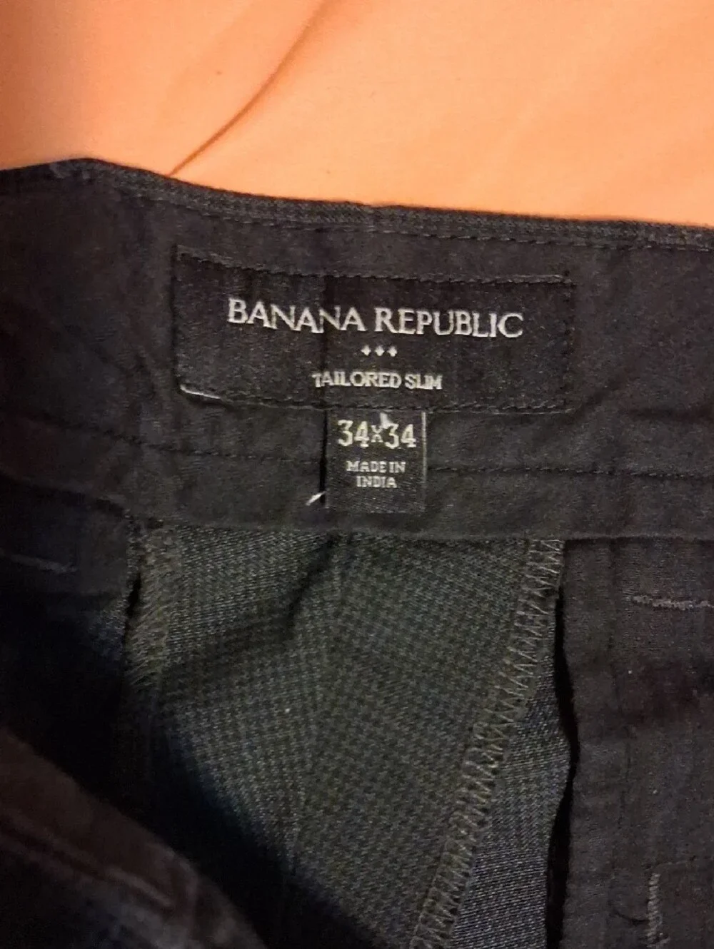 Banana Republic Black Tailored Slim Pants